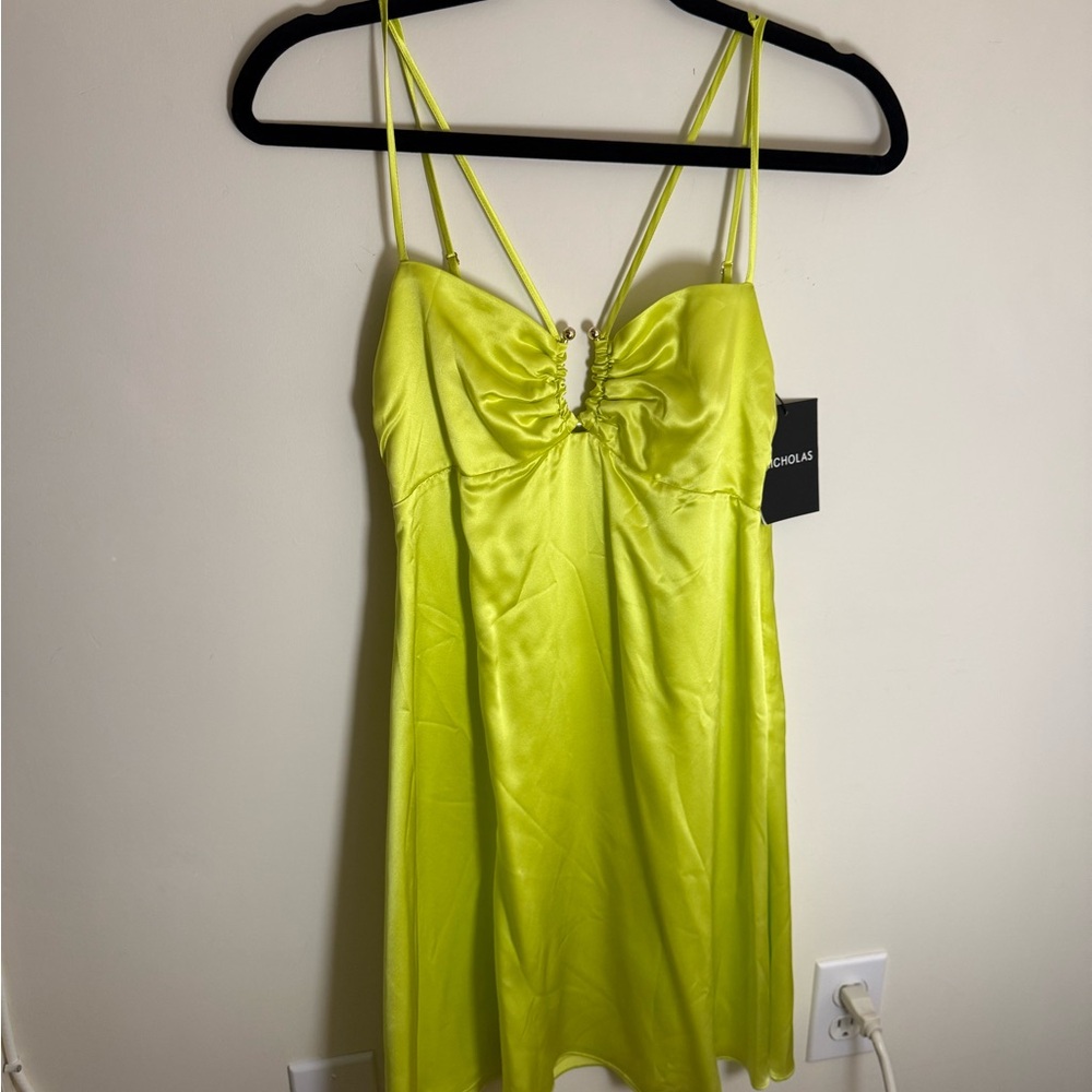 NICHOLAS Lime Green dress